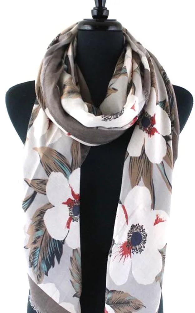 JC18153 Dogwood Festival  Printed Oblong Scarf