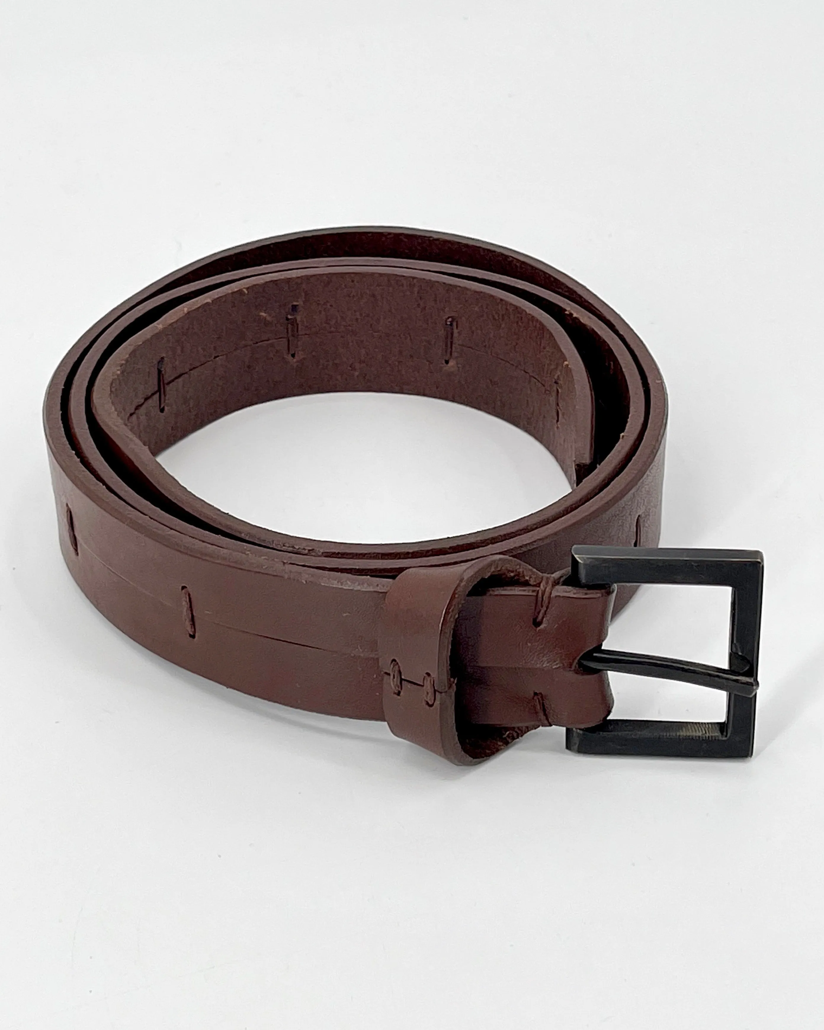 Johnny Farah Brown Quadrato Belt