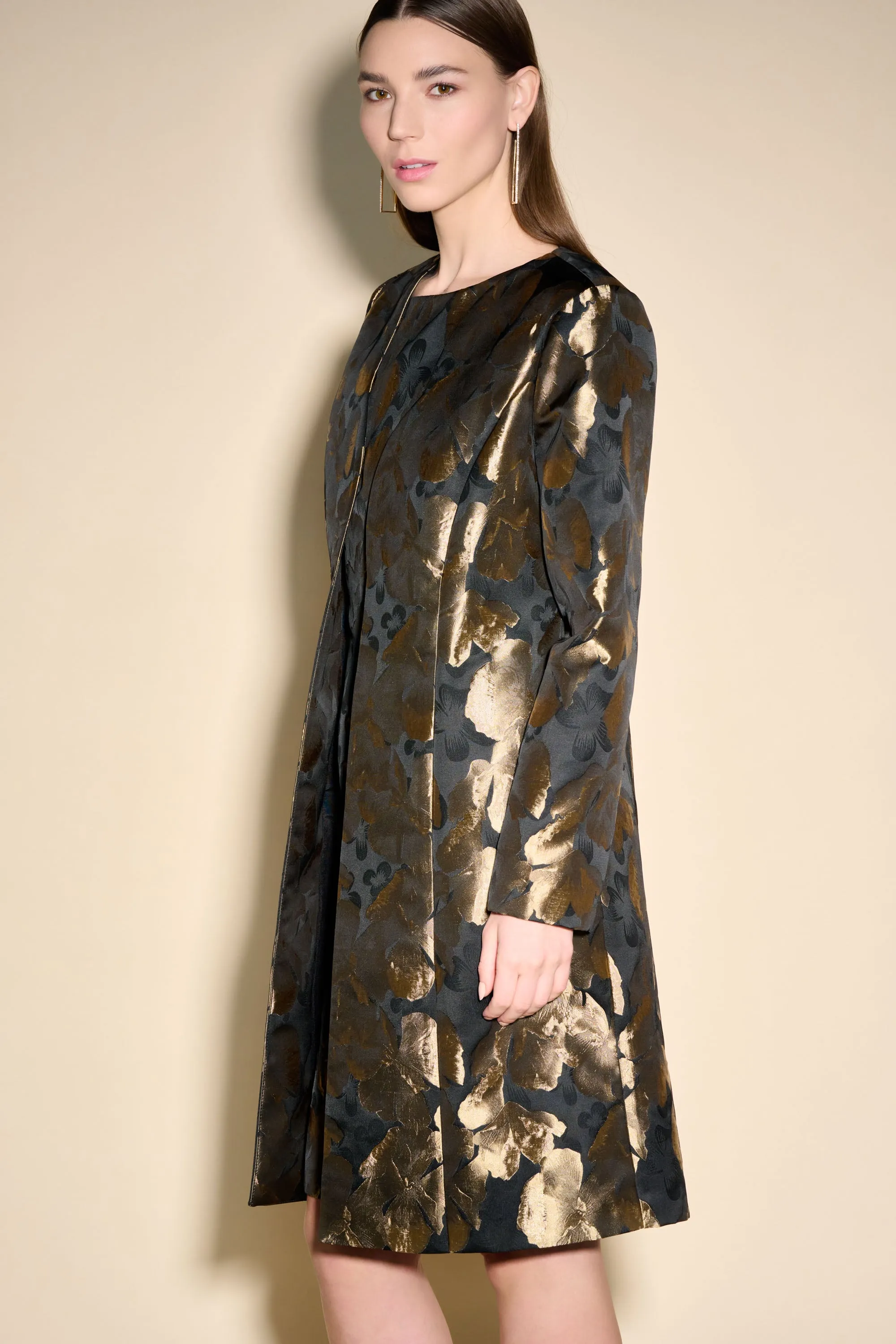 Joseph Ribkoff Printed Woven Jacquard Coat