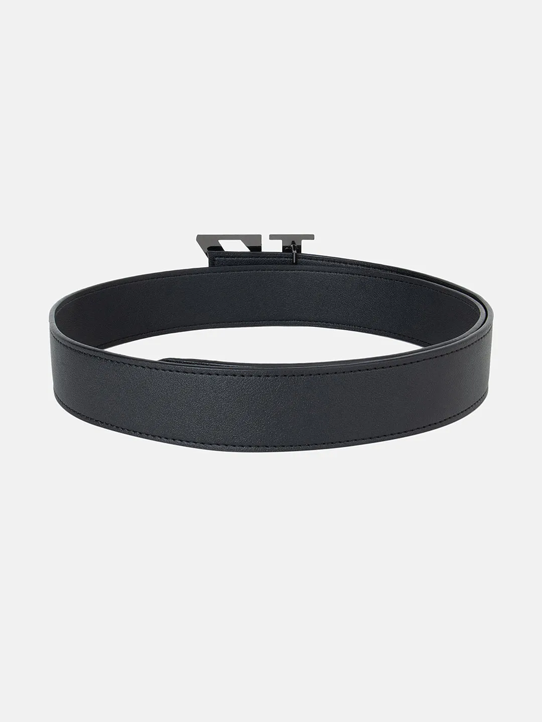 Kz Gunmetal Vegan Leather Belt