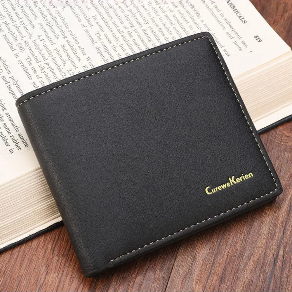 Luxury Men's Wallet PU Leather Wallet Hasp Money Purse Wallet Man Billfold Purse Business Clutch