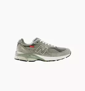 Made in USA 990v3 Mens Running Shoe - Grey/White/Red