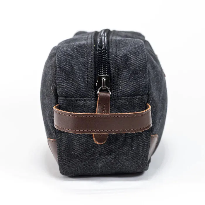 Man of God: Black Canvas & Leather Dopp