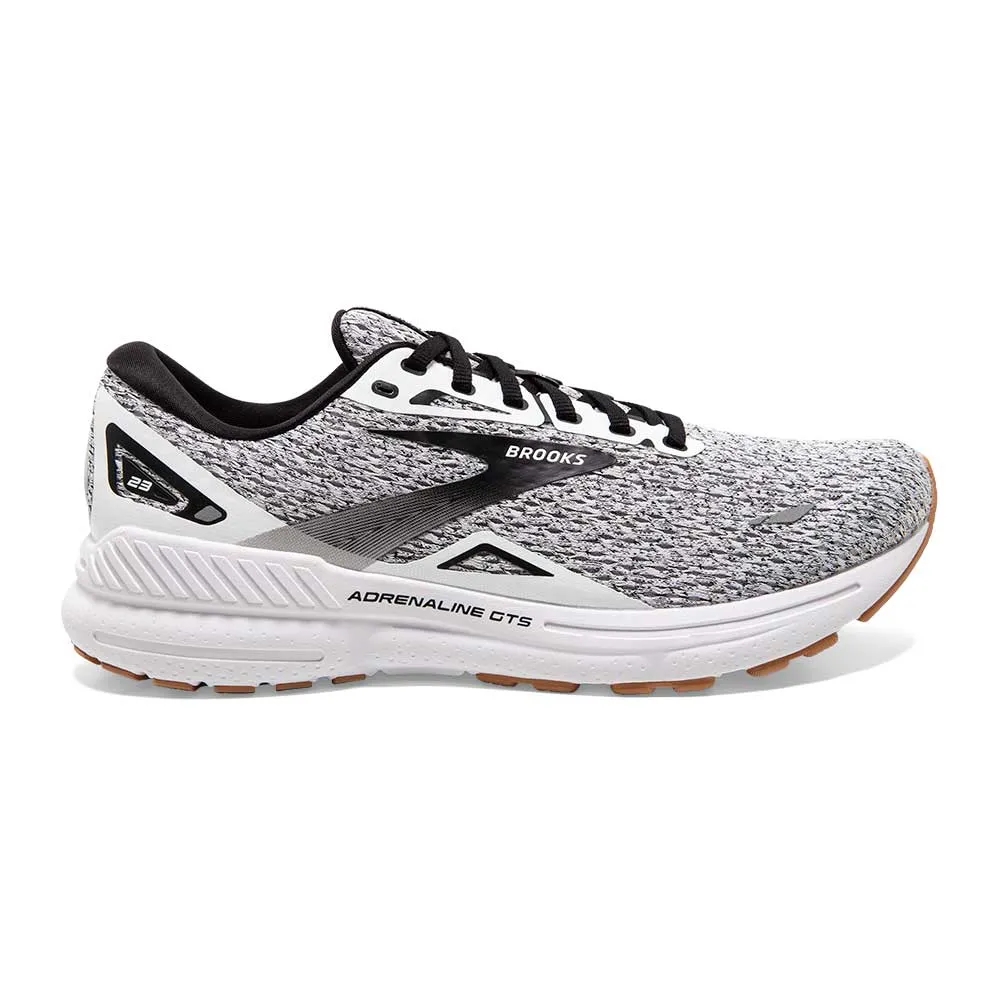 Men's Adrenaline GTS 23 Running Shoe - White/Black - Regular (D)