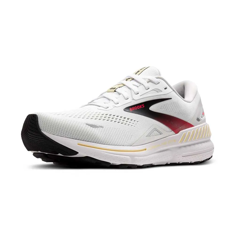 Men's Adrenaline GTS 23 Running Shoe - White/Cream/Pink - Regular (D)