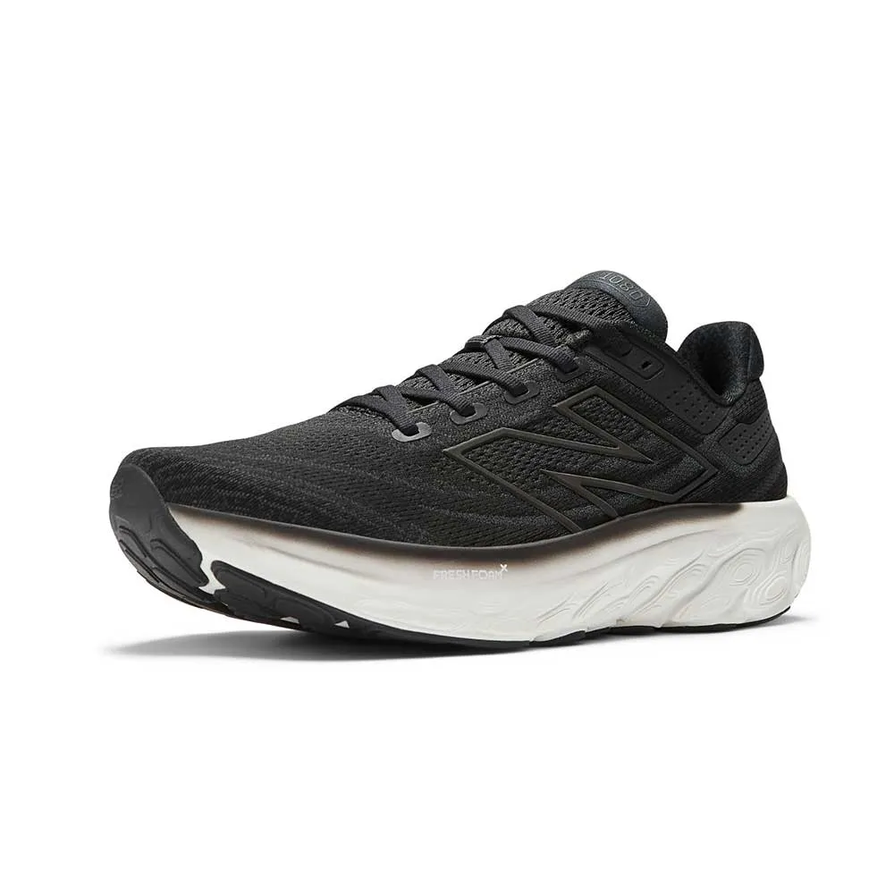 Men's Fresh Foam X 1080v13 Running Shoe - Black/White - Narrow (B)