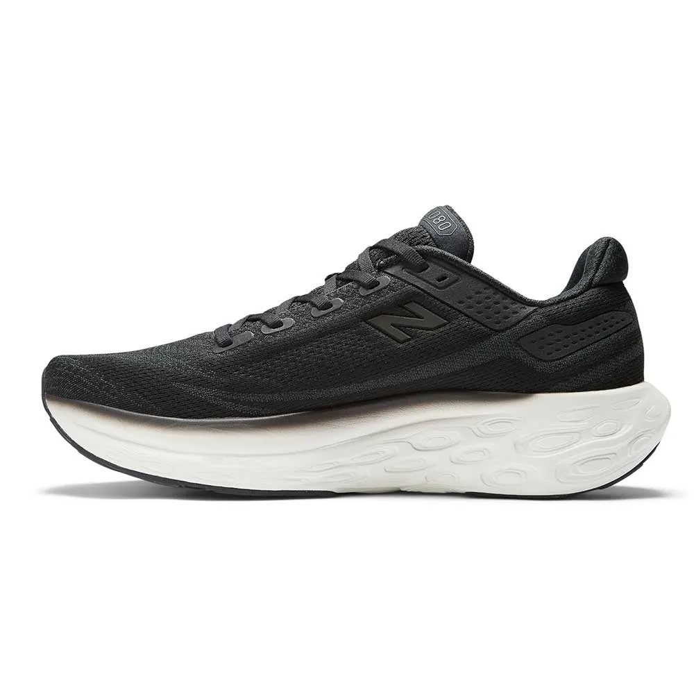 Men's Fresh Foam X 1080v13 Running Shoe - Black/White - Narrow (B)