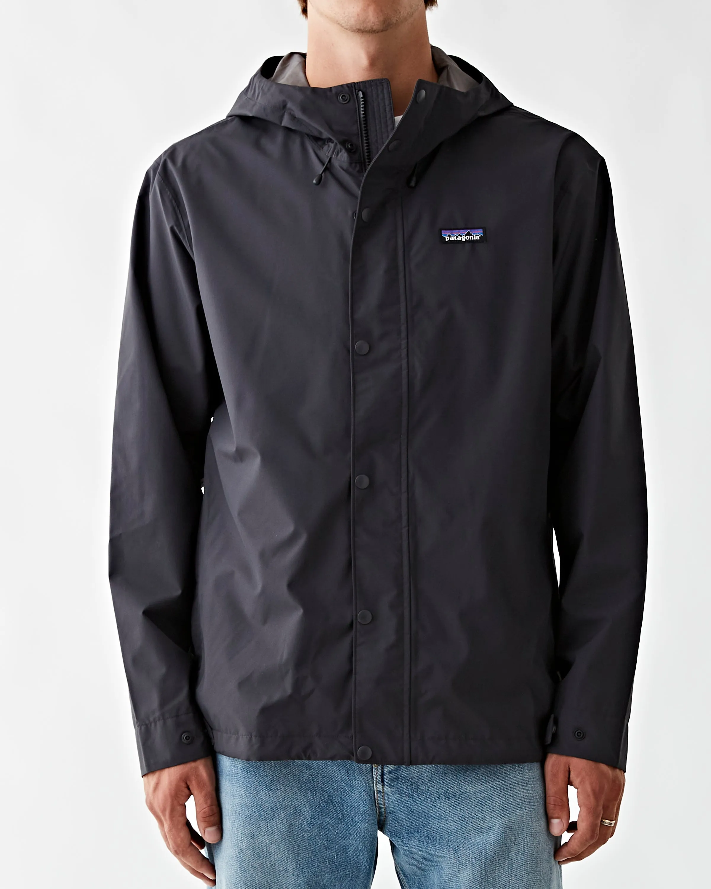 Men's Jackson Glacier Rain Jacket Ink Black