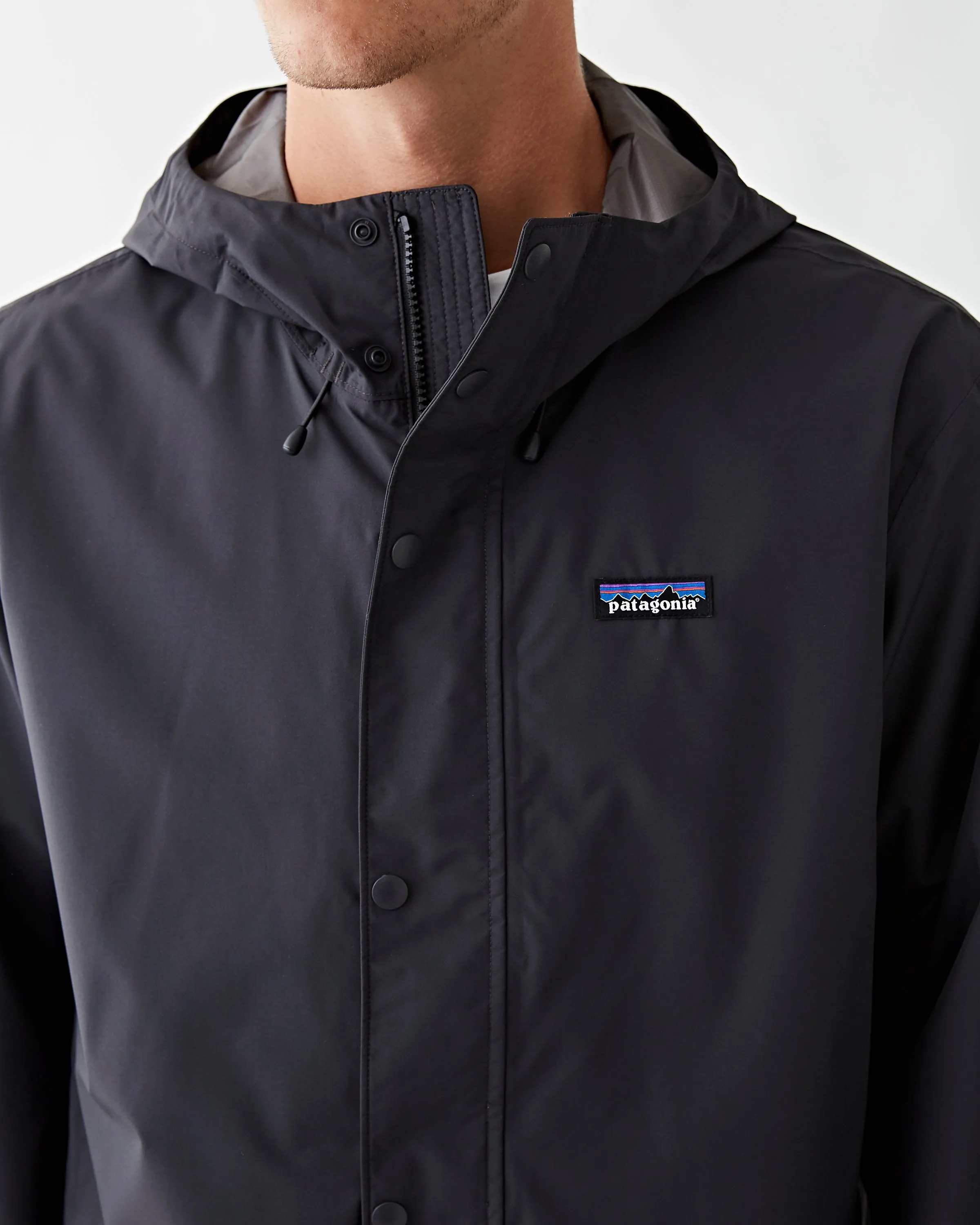 Men's Jackson Glacier Rain Jacket Ink Black