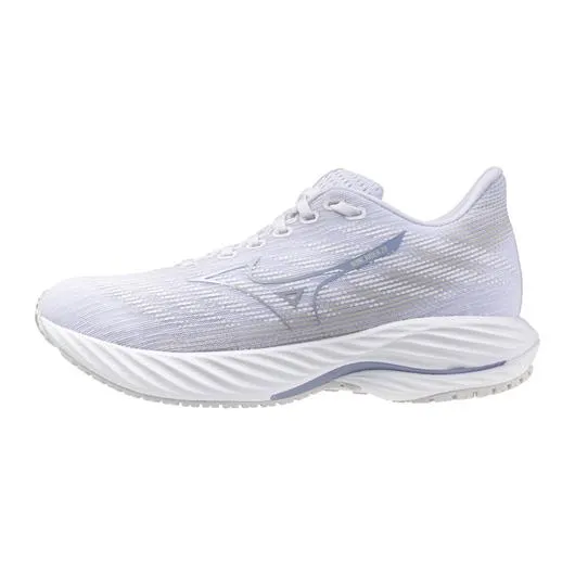 Mizuno Women's Wave Rider 28 Running Shoe in White Nimbus Cloud