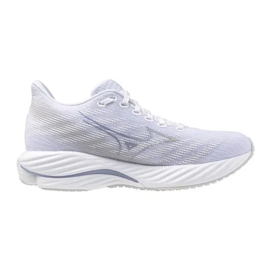 Mizuno Women's Wave Rider 28 Running Shoe in White Nimbus Cloud