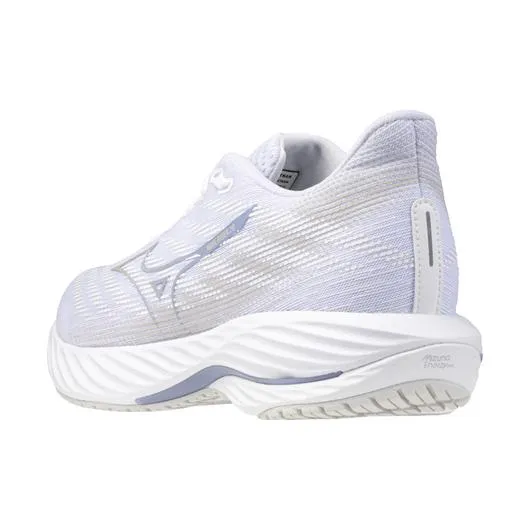 Mizuno Women's Wave Rider 28 Running Shoe in White Nimbus Cloud