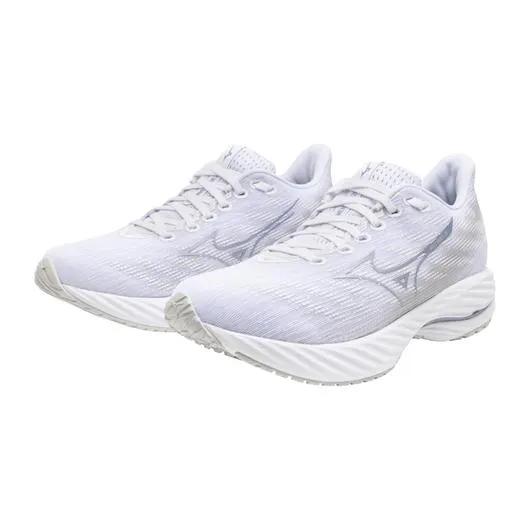 Mizuno Women's Wave Rider 28 Running Shoe in White Nimbus Cloud