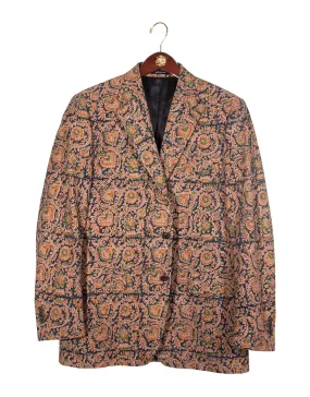 NAVY BROWN BATIK SPORT COAT