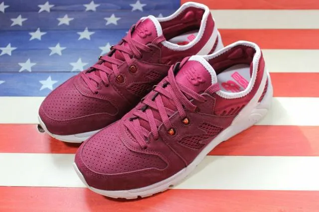 New balance 009 walking running training shoe burgundy-red/white [ml009scb] mens