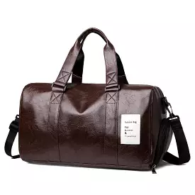 New PU leather men's and women's travel bag