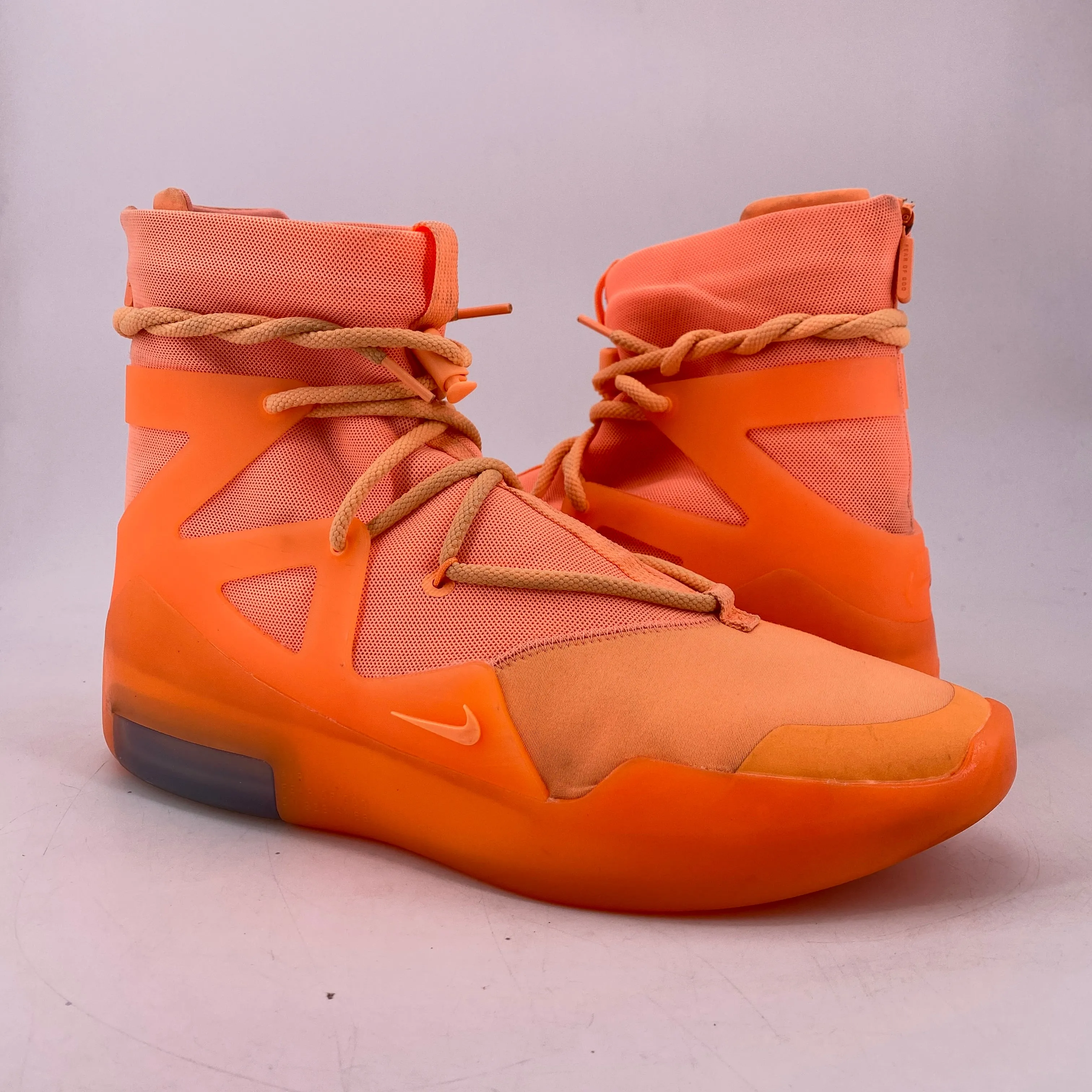 Nike Air Fear of God 1 Orange Pulse 2019 Used Size 12