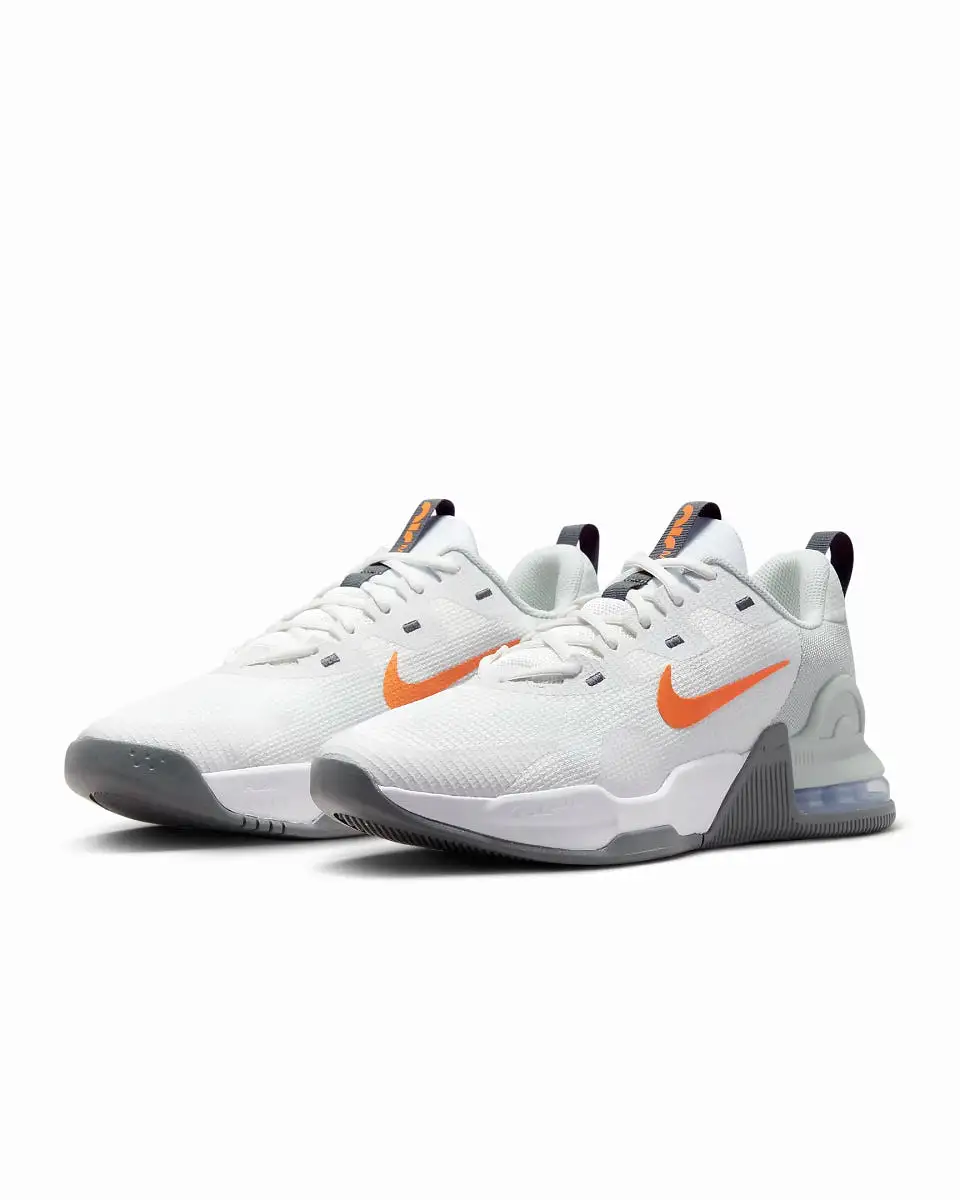 NIKE MEN'S AIR MAX ALPHA TRAINER 5 WHITE/ORANGE SHOE