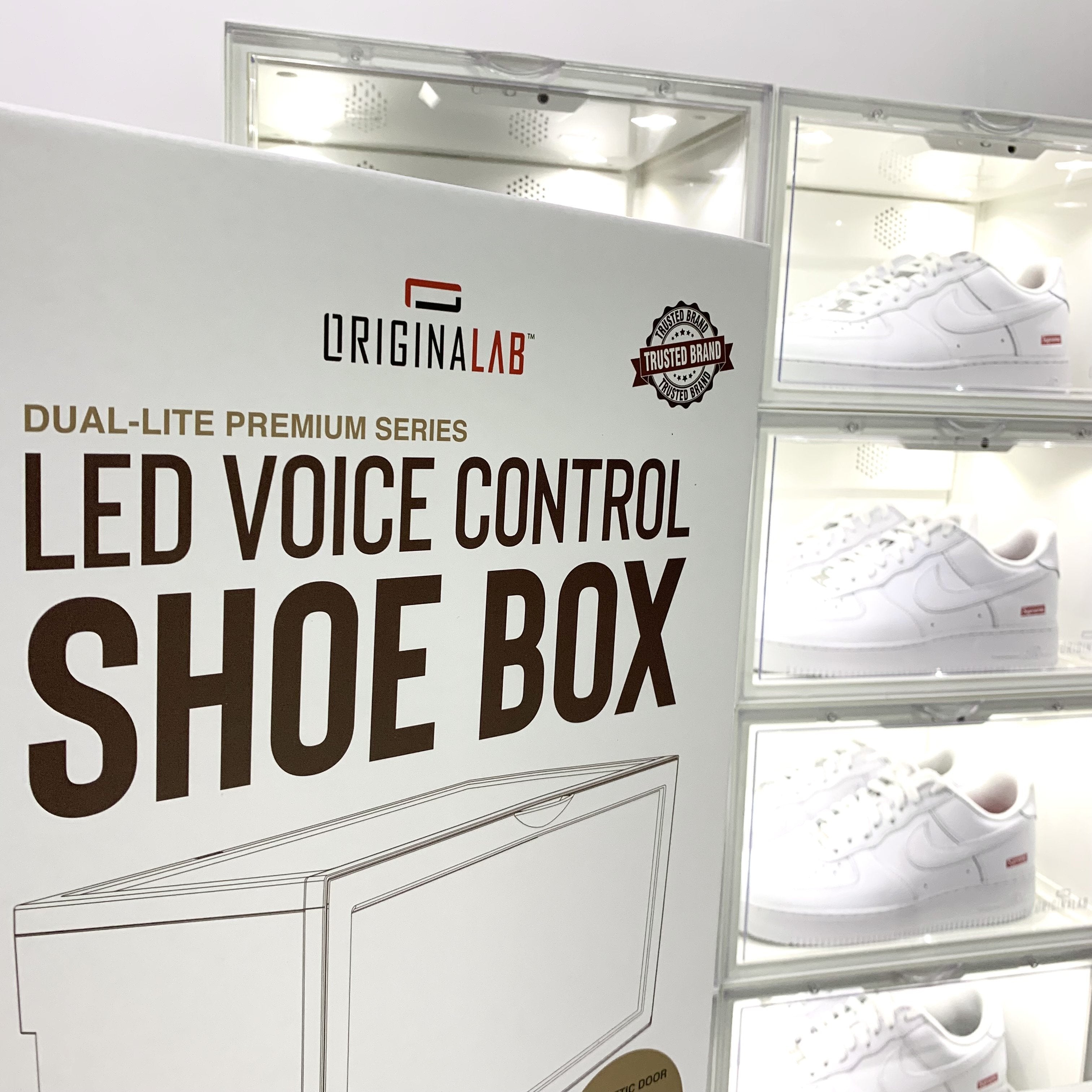 ORIGINALAB Premium LED Display Shoe Box Black/White