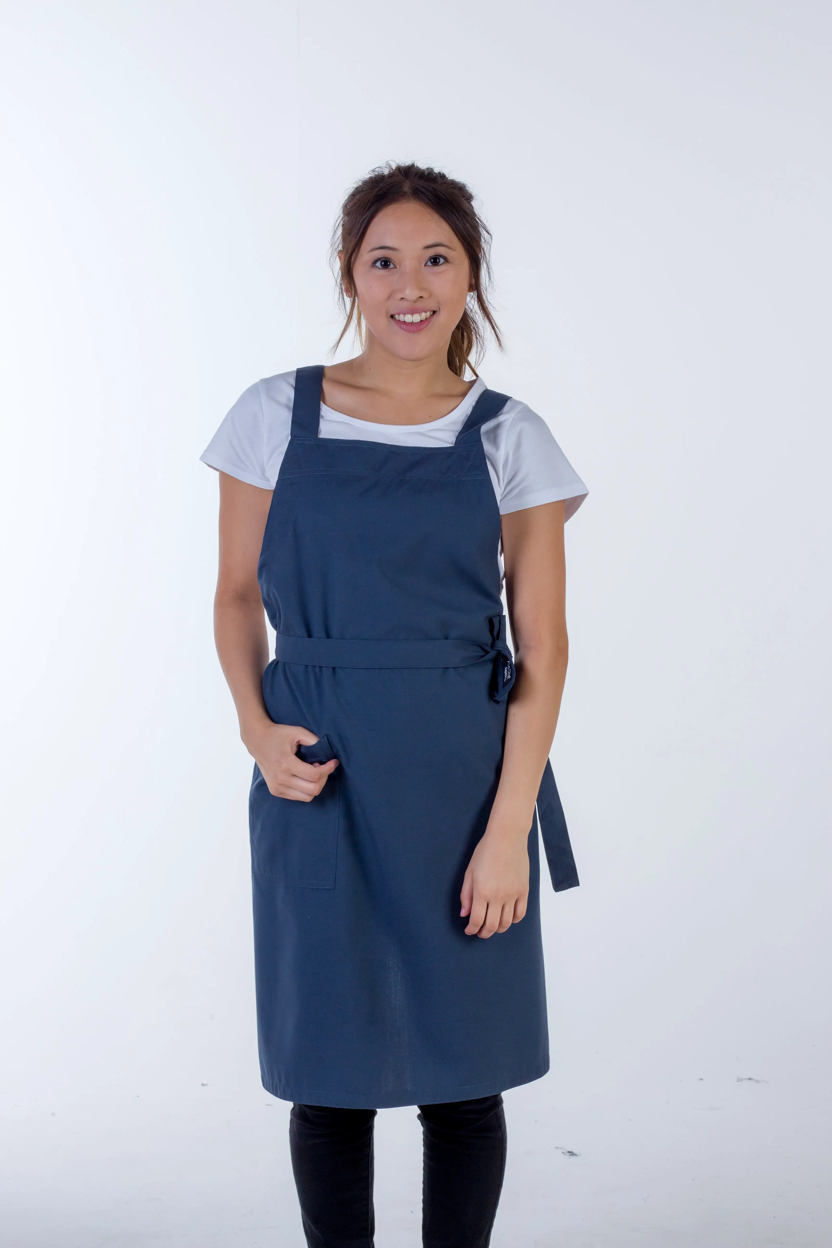 Orthodox Cross Over Apron Bluish Grey