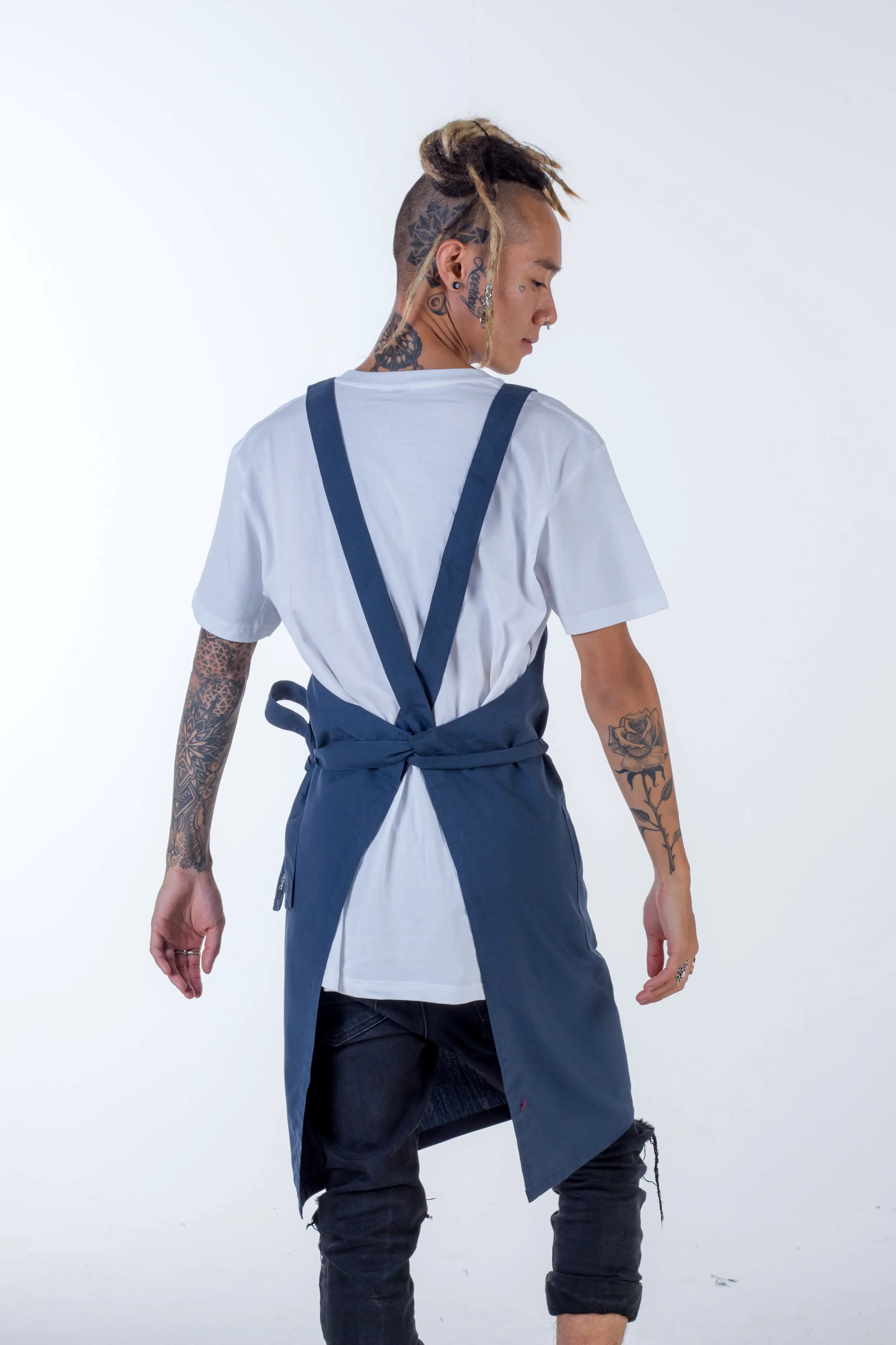 Orthodox Cross Over Apron Bluish Grey