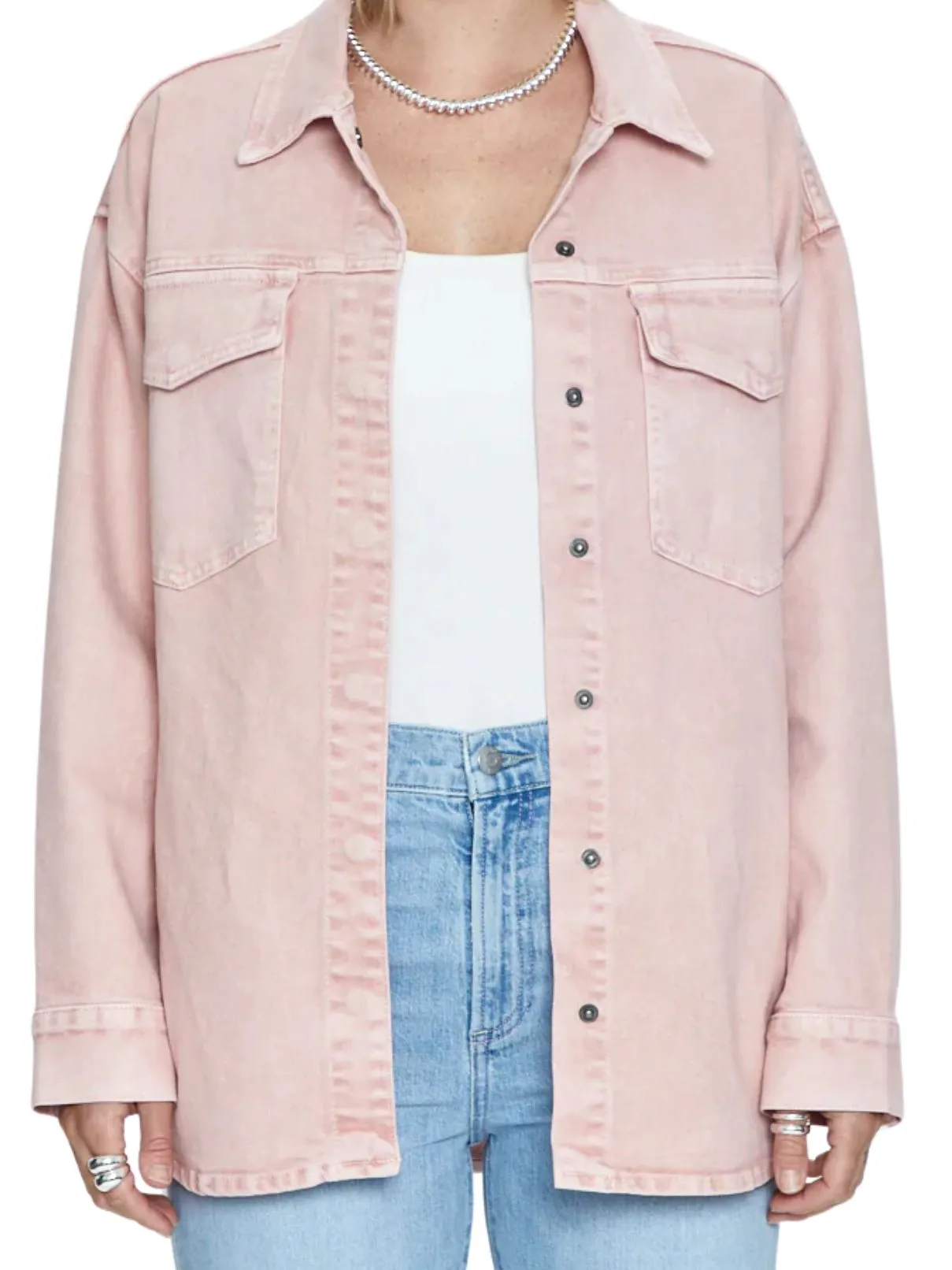 Pistola Mandy Oversized Jacket in Mellow Rose Snow