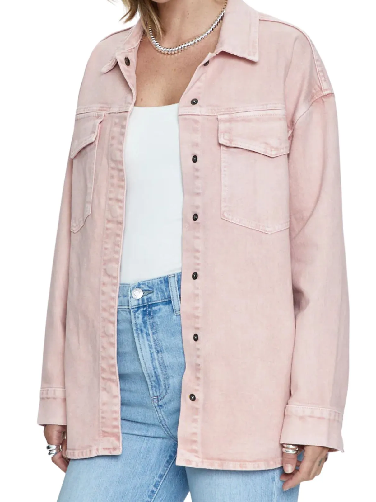 Pistola Mandy Oversized Jacket in Mellow Rose Snow