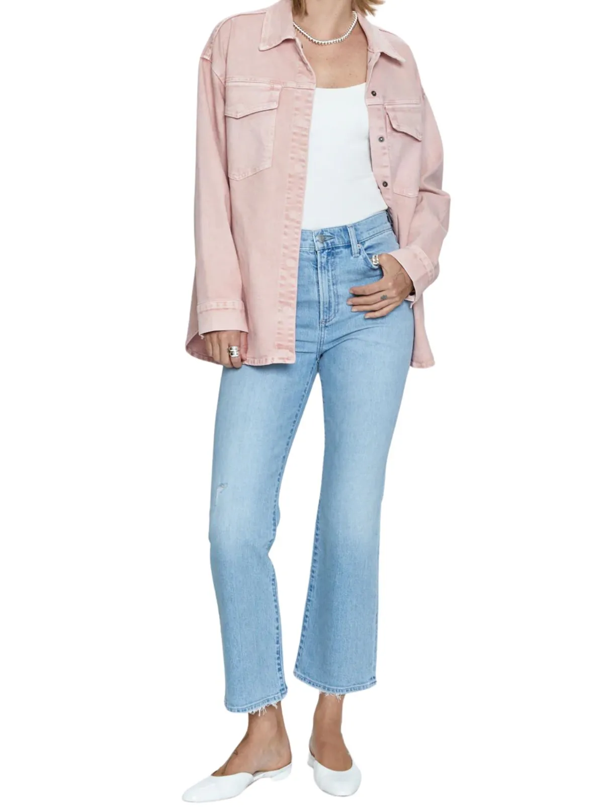 Pistola Mandy Oversized Jacket in Mellow Rose Snow