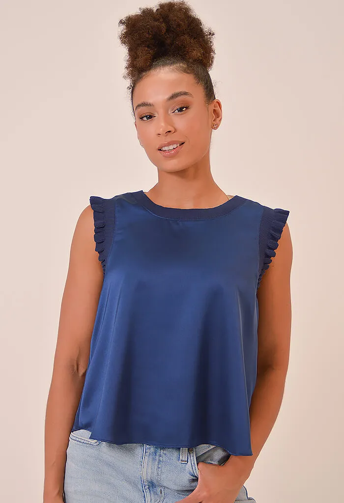 Polly Top-Navy