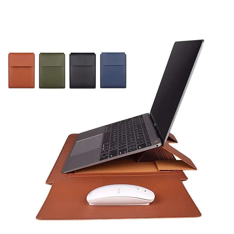  PU Leather Laptop Case With Mouse Pad