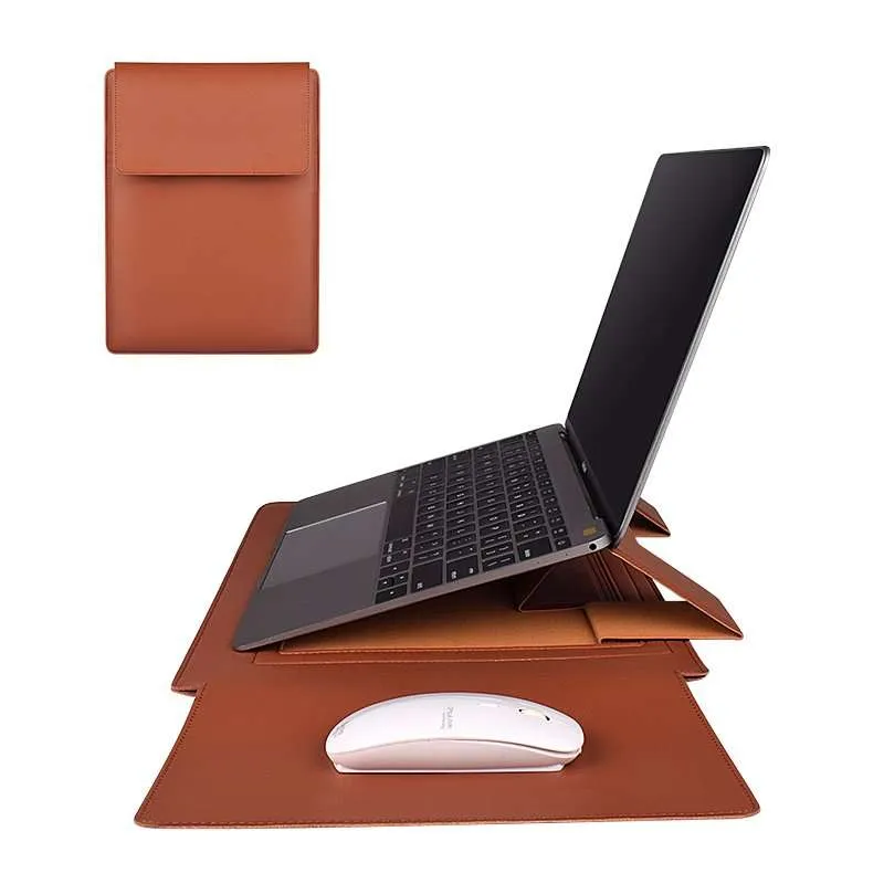  PU Leather Laptop Case With Mouse Pad