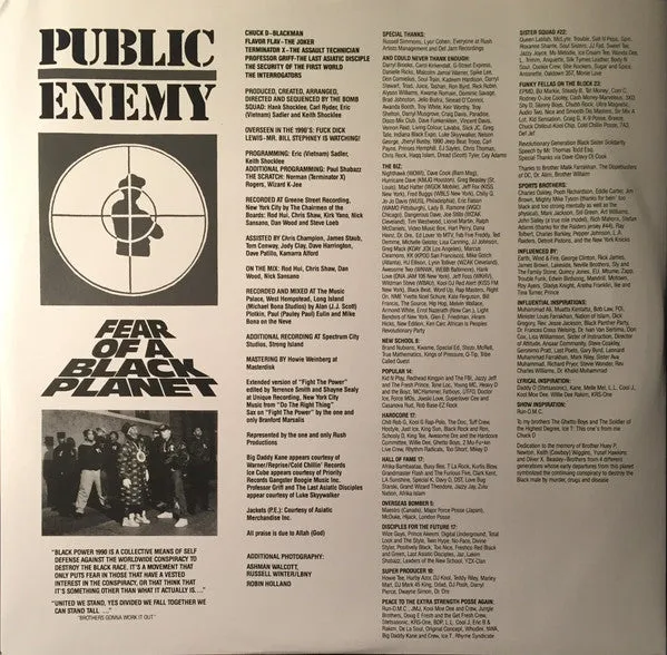 Public Enemy ~ Fear Of A Black Planet