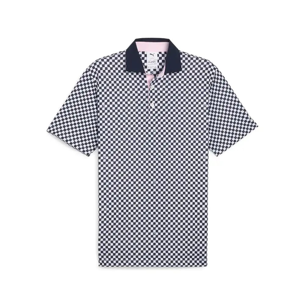 Puma Men's Arnold Palmer AP MATTR Checkered Golf Polo