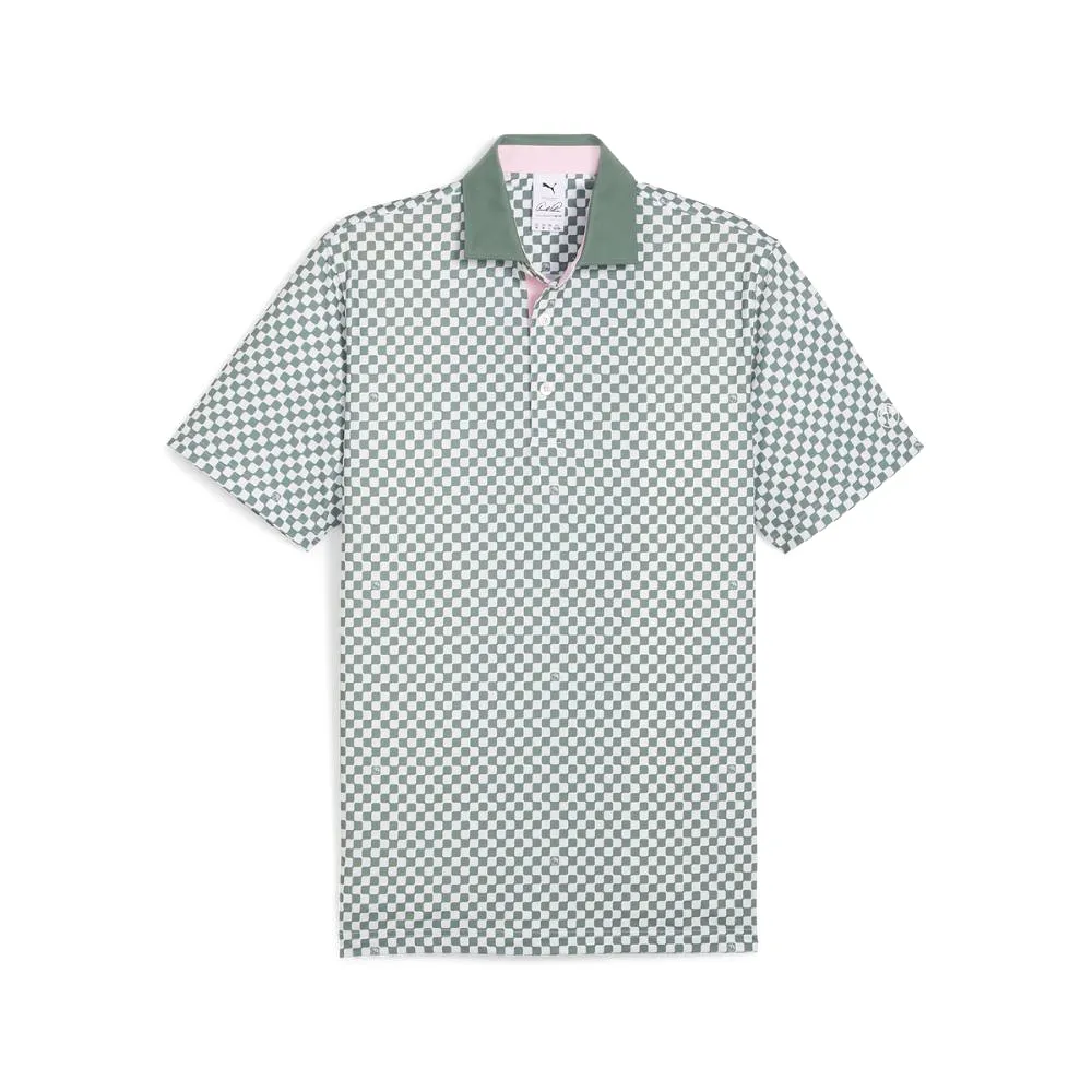 Puma Men's Arnold Palmer AP MATTR Checkered Golf Polo