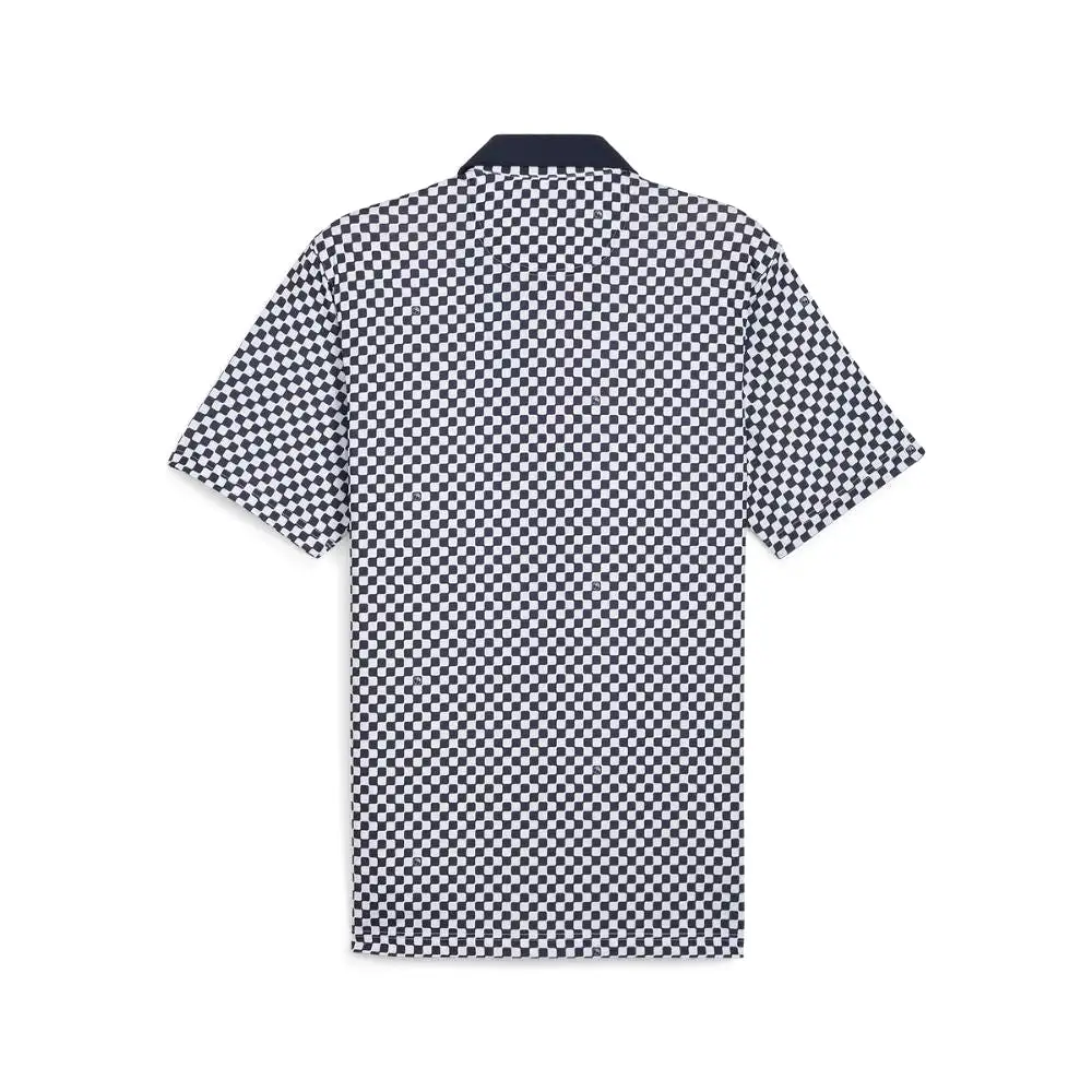 Puma Men's Arnold Palmer AP MATTR Checkered Golf Polo