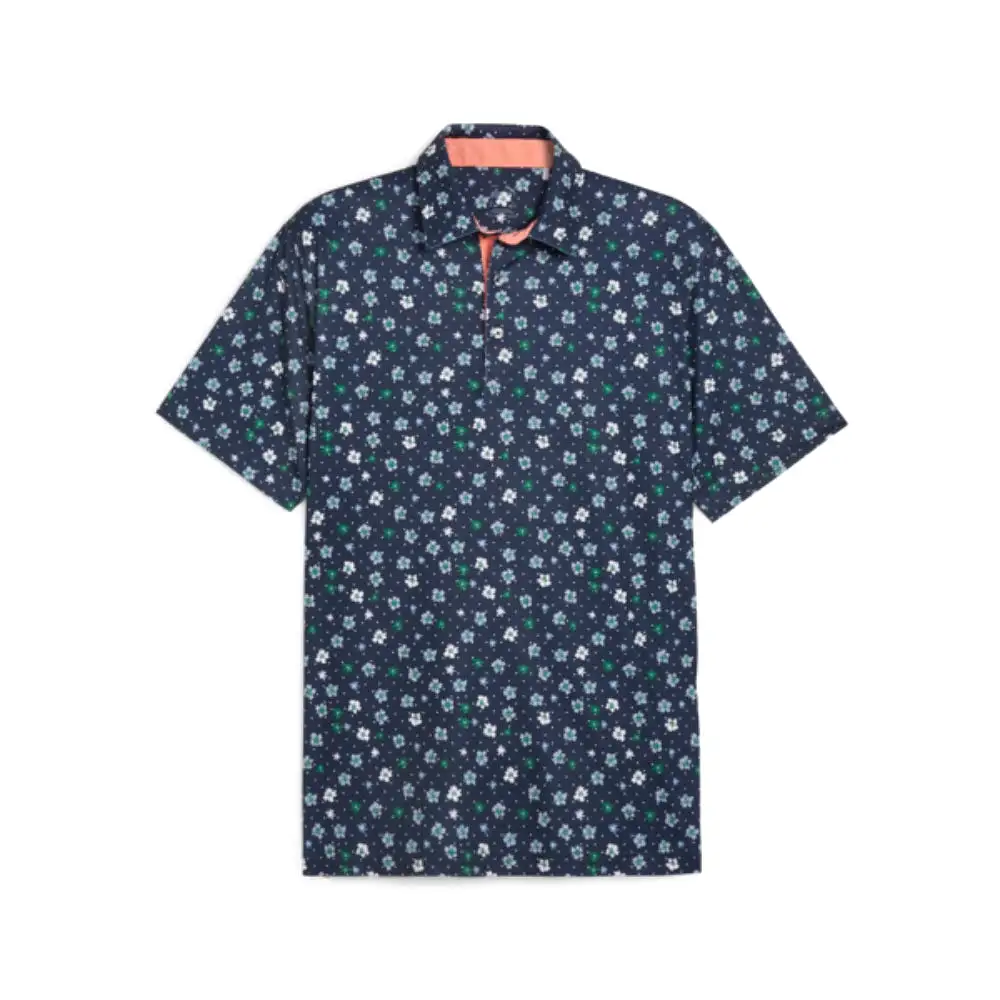 Puma Men's CLOUDSPUN Floral Golf Polo