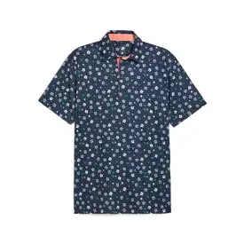 Puma Men's CLOUDSPUN Floral Golf Polo