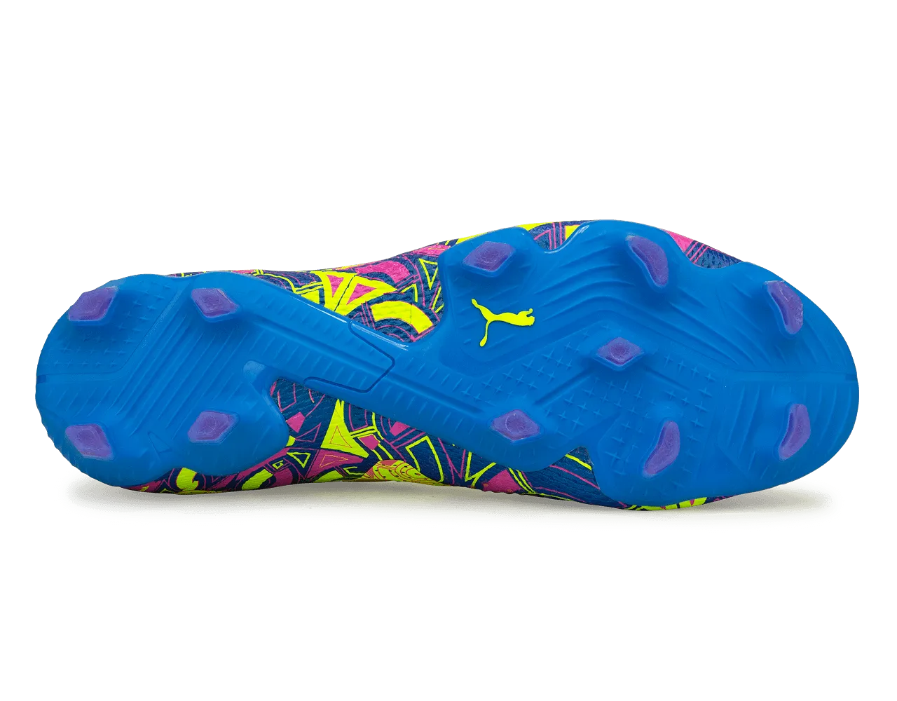 PUMA Men's Future Ultimate Energy FG/AG Blue/Yellow/Pink