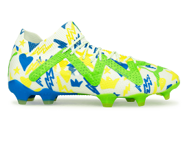 PUMA Men's Future Ultimate x Neymar FG/AG White/Blue/Lemon