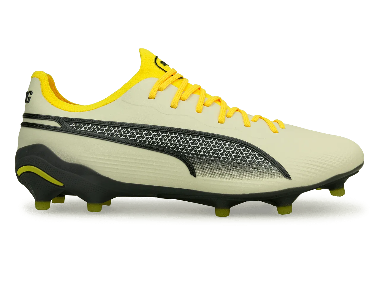 PUMA Men's King Ultimate FG/AG Alpine Snow/Asphalt Yellow