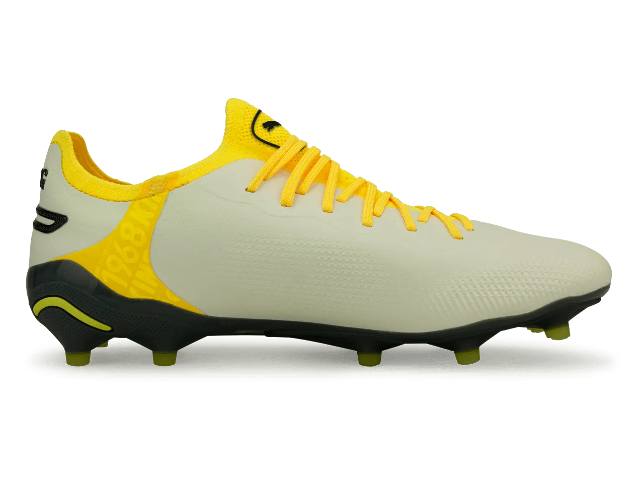 PUMA Men's King Ultimate FG/AG Alpine Snow/Asphalt Yellow