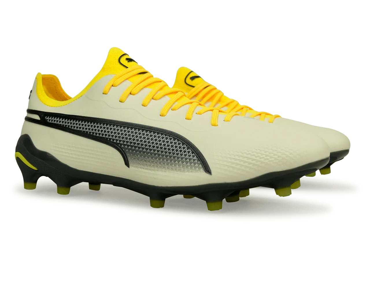 PUMA Men's King Ultimate FG/AG Alpine Snow/Asphalt Yellow