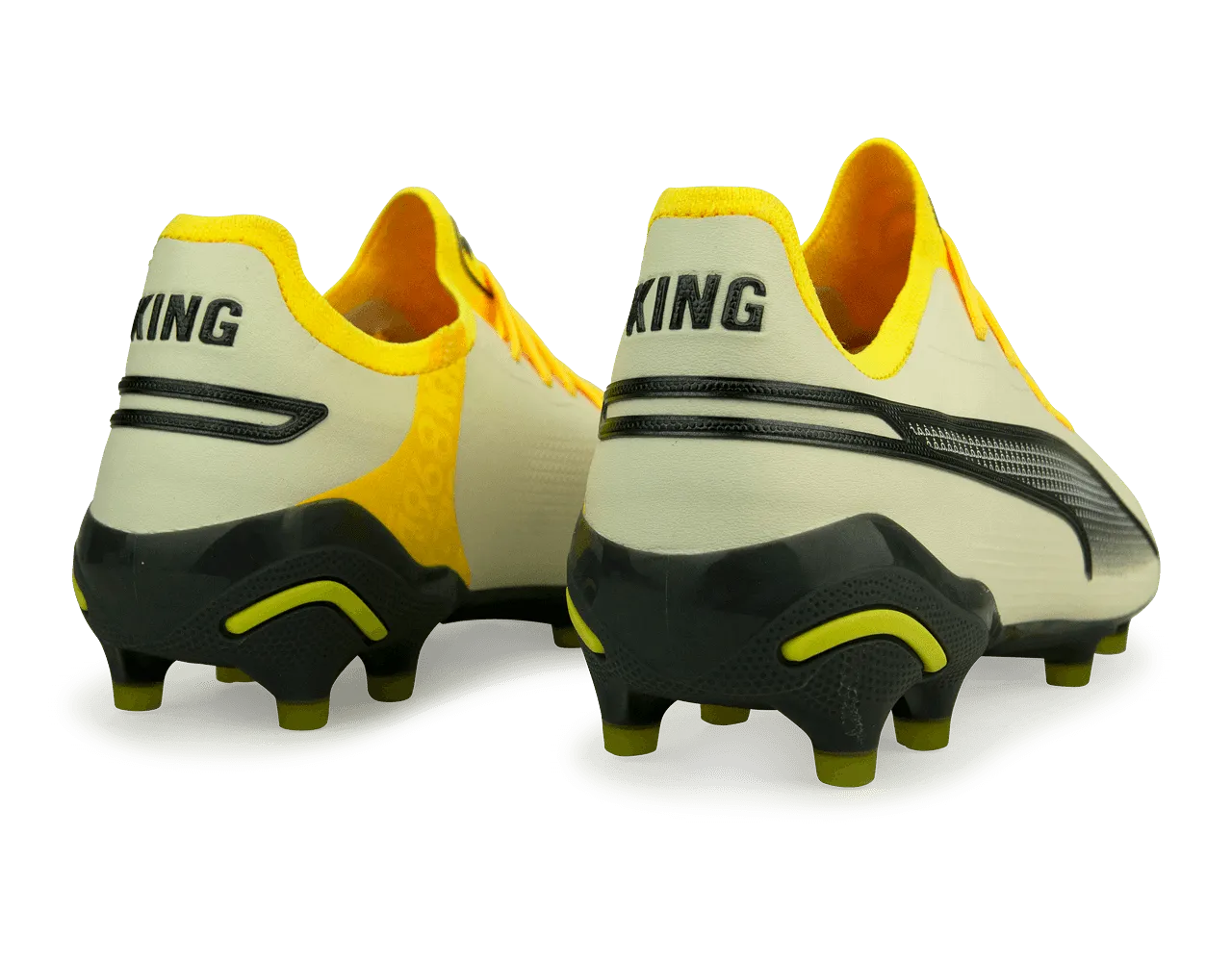 PUMA Men's King Ultimate FG/AG Alpine Snow/Asphalt Yellow