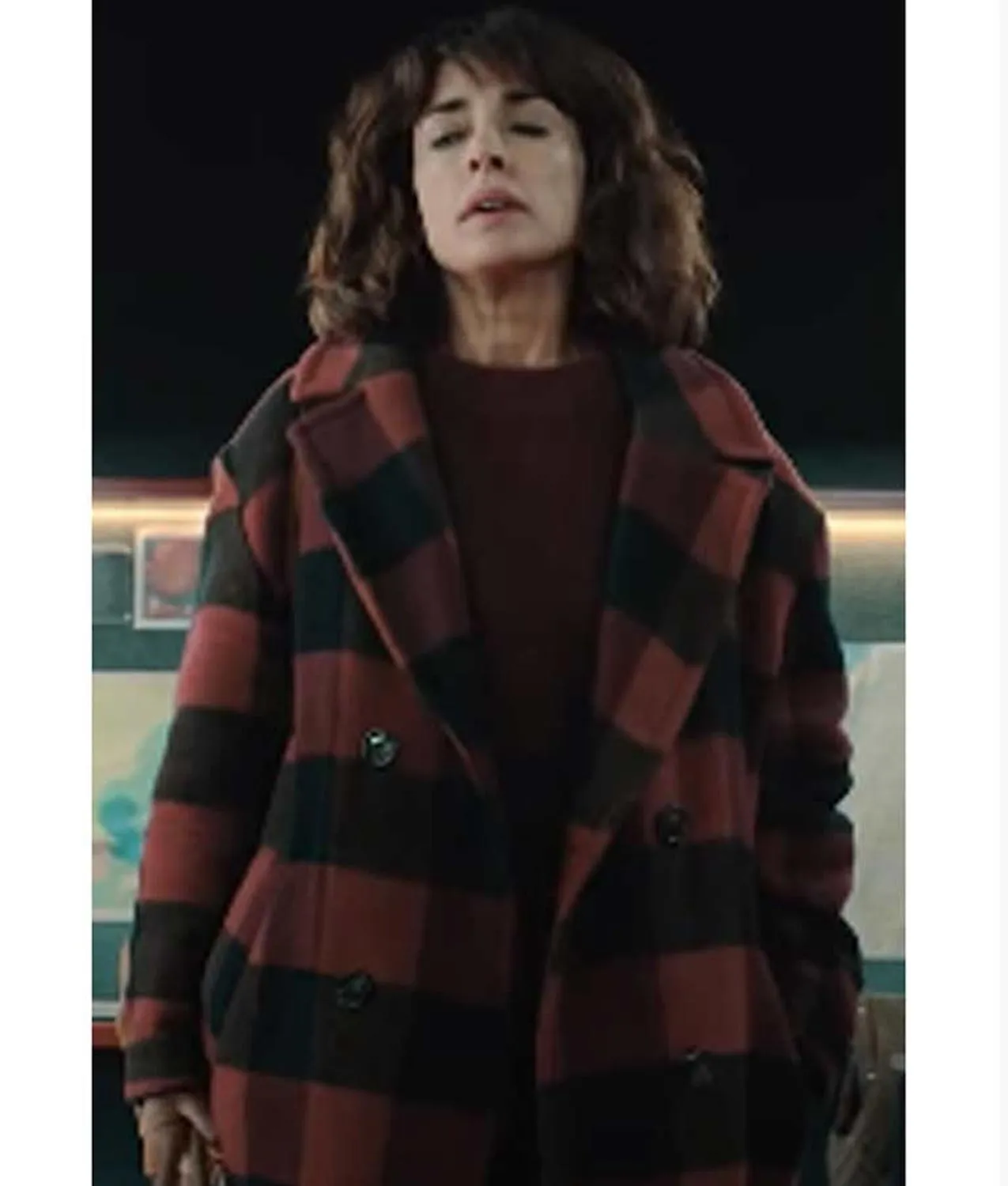 Raquel The Mess You Leave Behind Plaid Coat | Inma Cuesta Coat