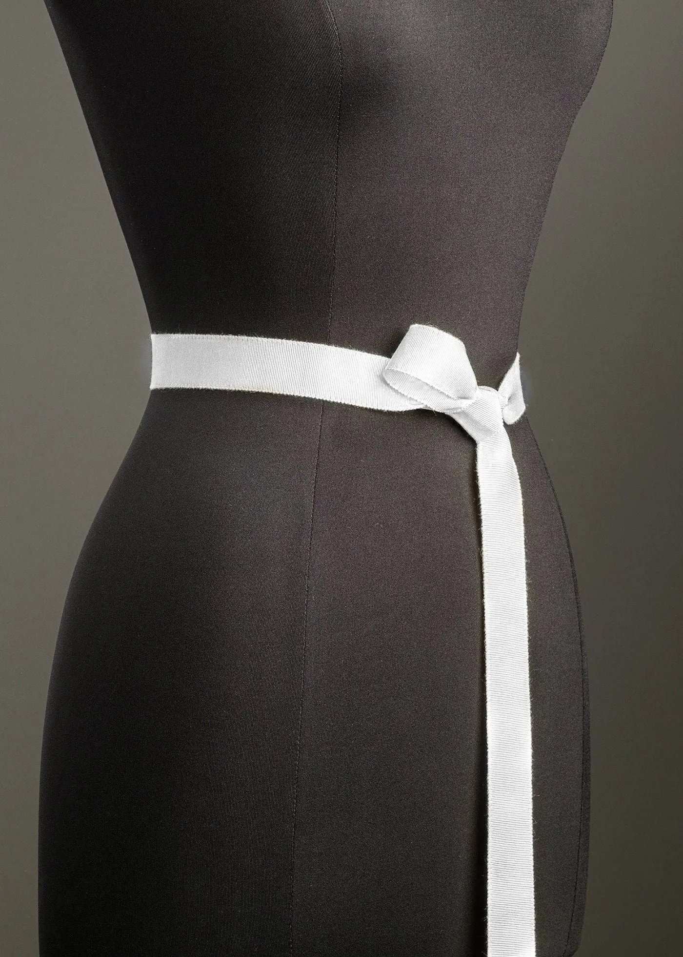 Ribbon Belt, Narrow - Pure White