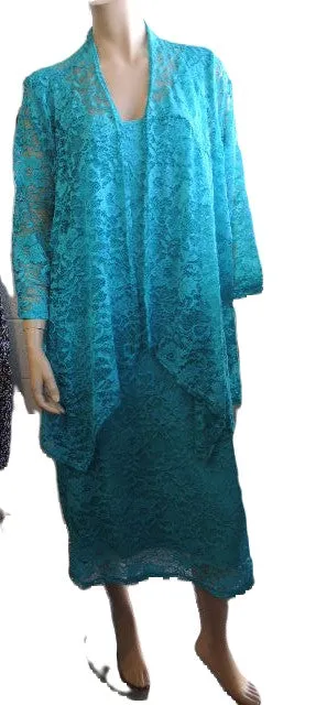 RTM Lace Dress (Size 26 Black or Aqua)