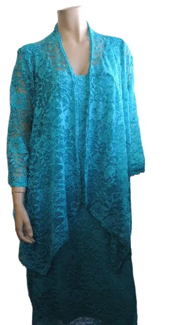 RTM Lace Dress (Size 26 Black or Aqua)