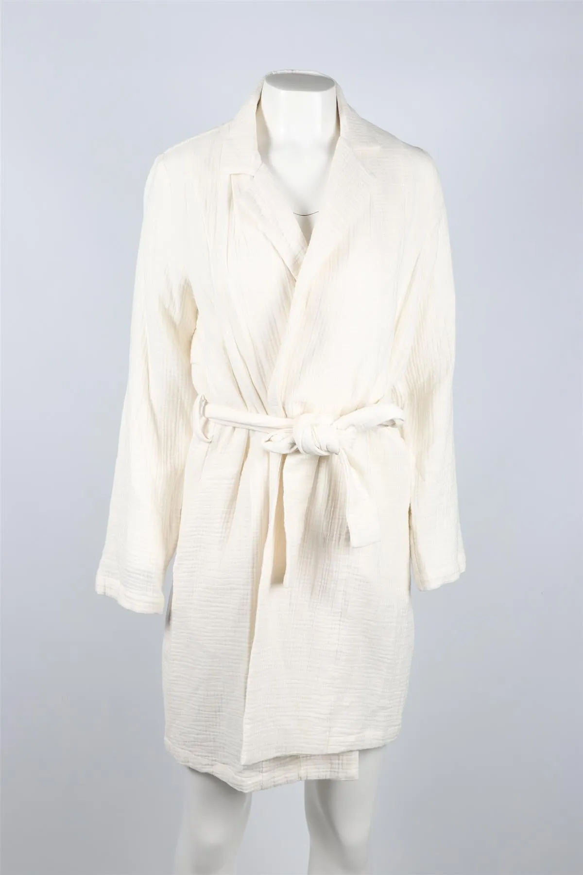 SABLYN WHITE COTTON TRENCH COAT XSMALL