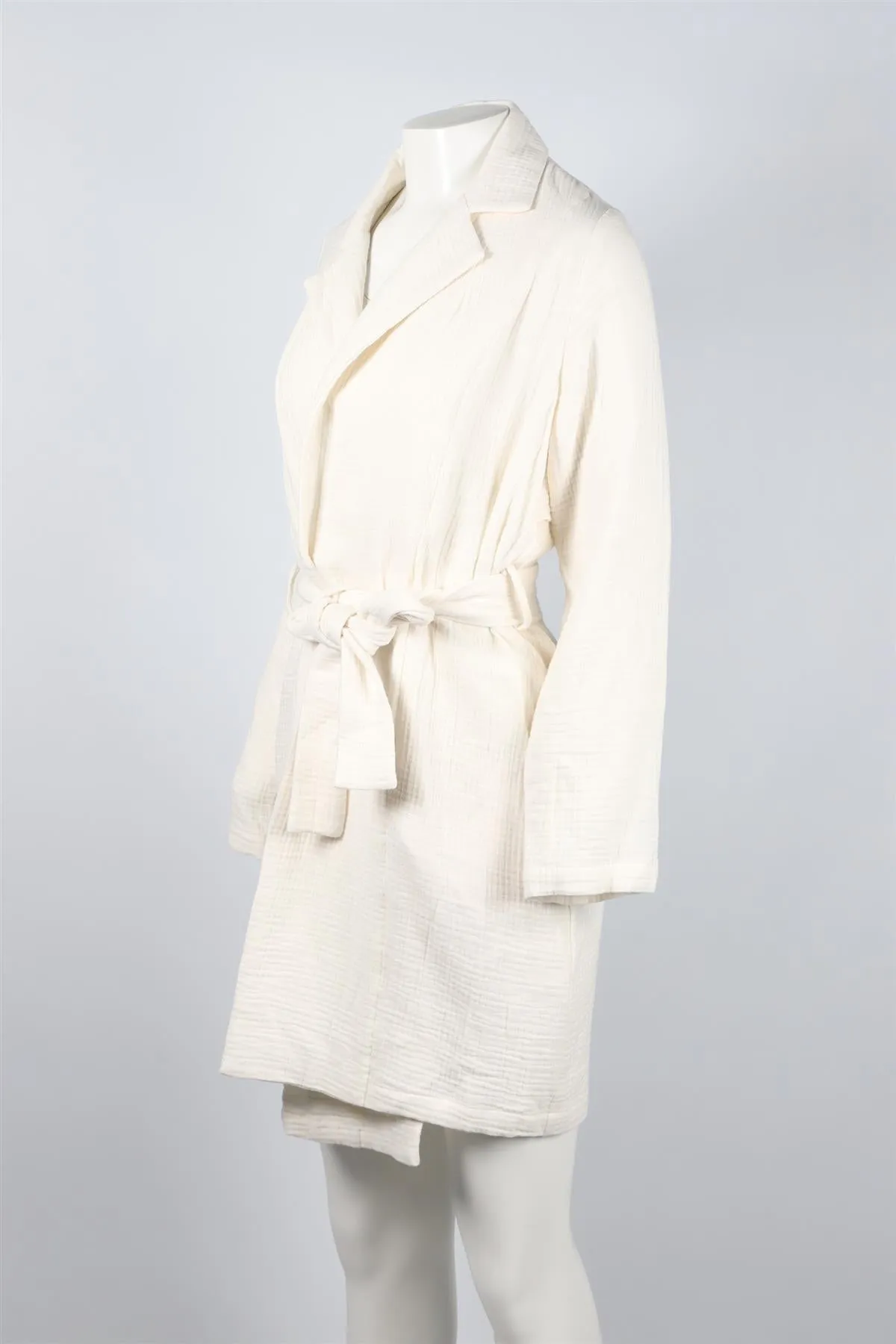 SABLYN WHITE COTTON TRENCH COAT XSMALL