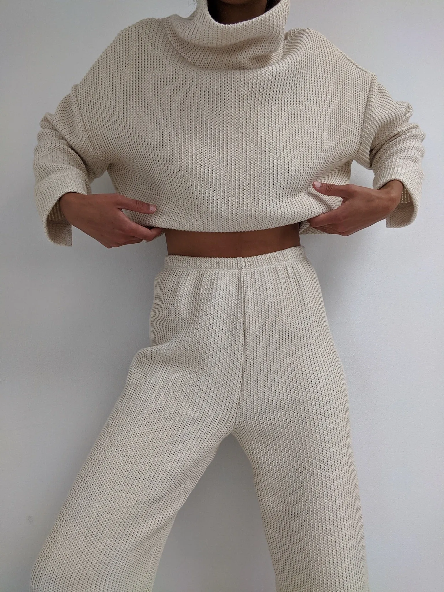 Sample Patricia Knitted Cotton Rib Pant